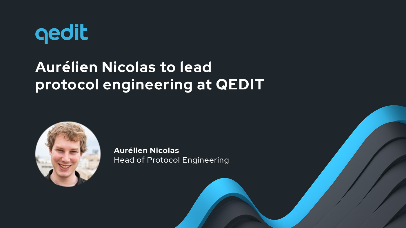 QEDIT Promotes Aurélien Nicolas to Head of Protocol Engineering